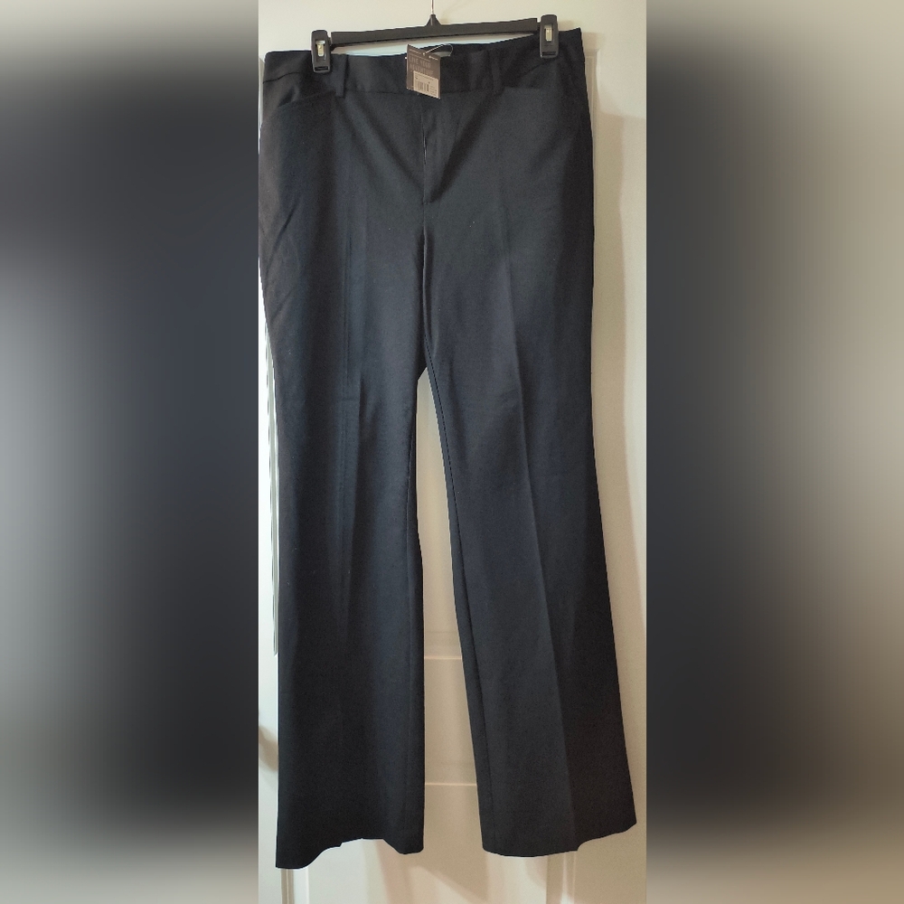 Eddie Bauer StayShape Black Trousers – Size T16 Curvy Fit NWT